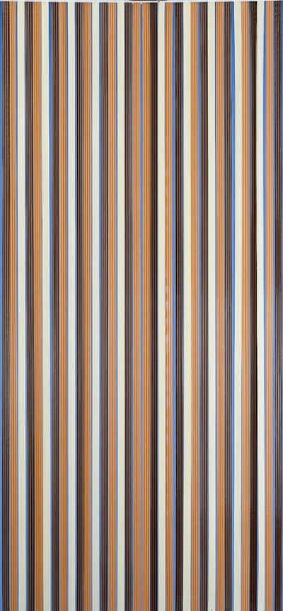 Türvorhang Conacord Decona Streifenvorhang braun, CONACORD, Hakenaufhängung, halbtransparent, 90 x 200 cm, Polyethylen - hohe Stranganzahl