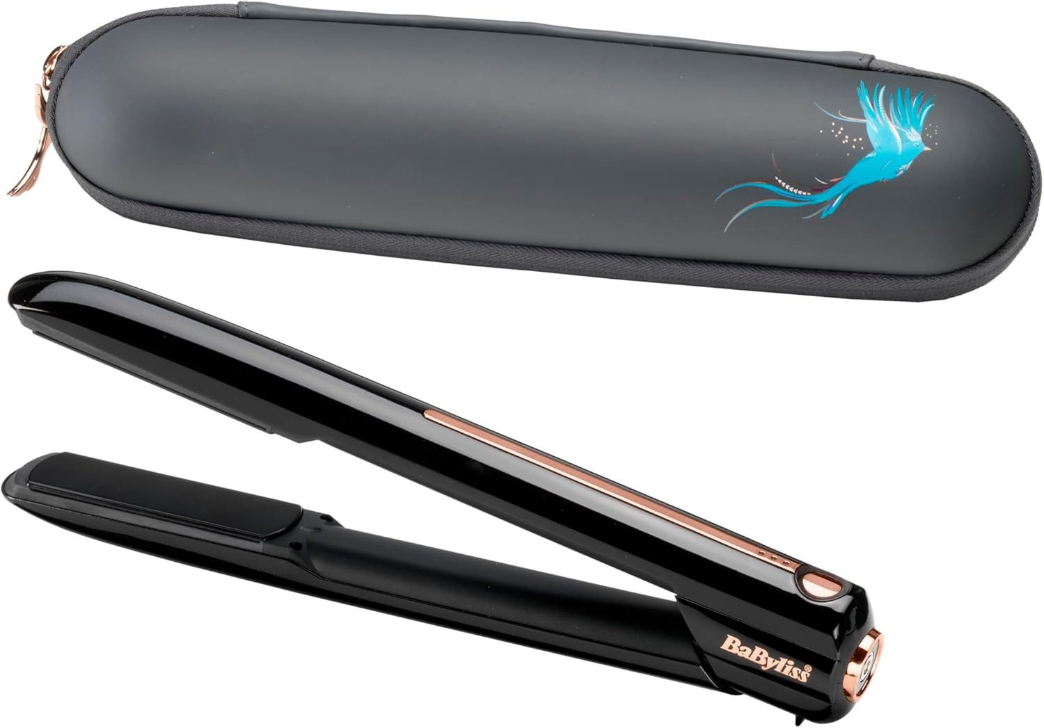 BaByliss Glätteisen kabelloses Glätteisen mit Keramik-Heizplatten, 3 Temperaturstufen, Reisetauglich