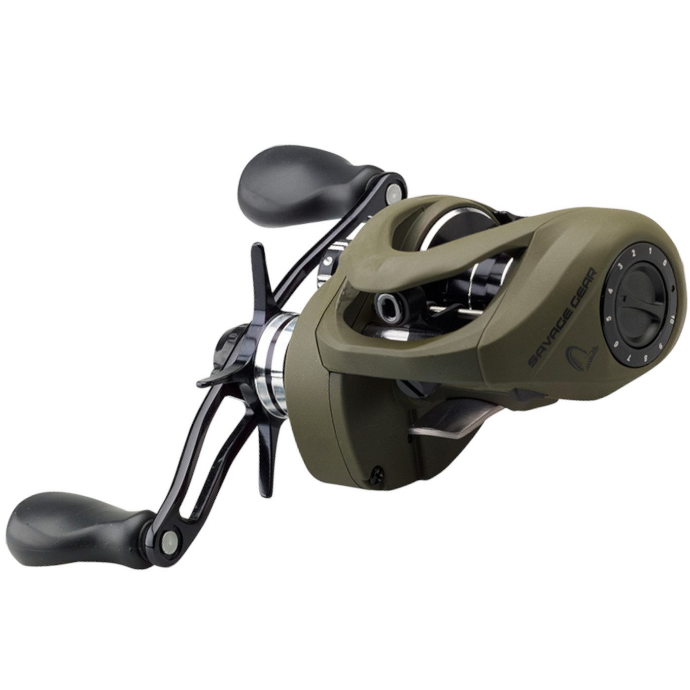 Savage Gear Multirolle SG8 250 RH BC 8.1:1 - Rechtshand Baitcaster Rolle)