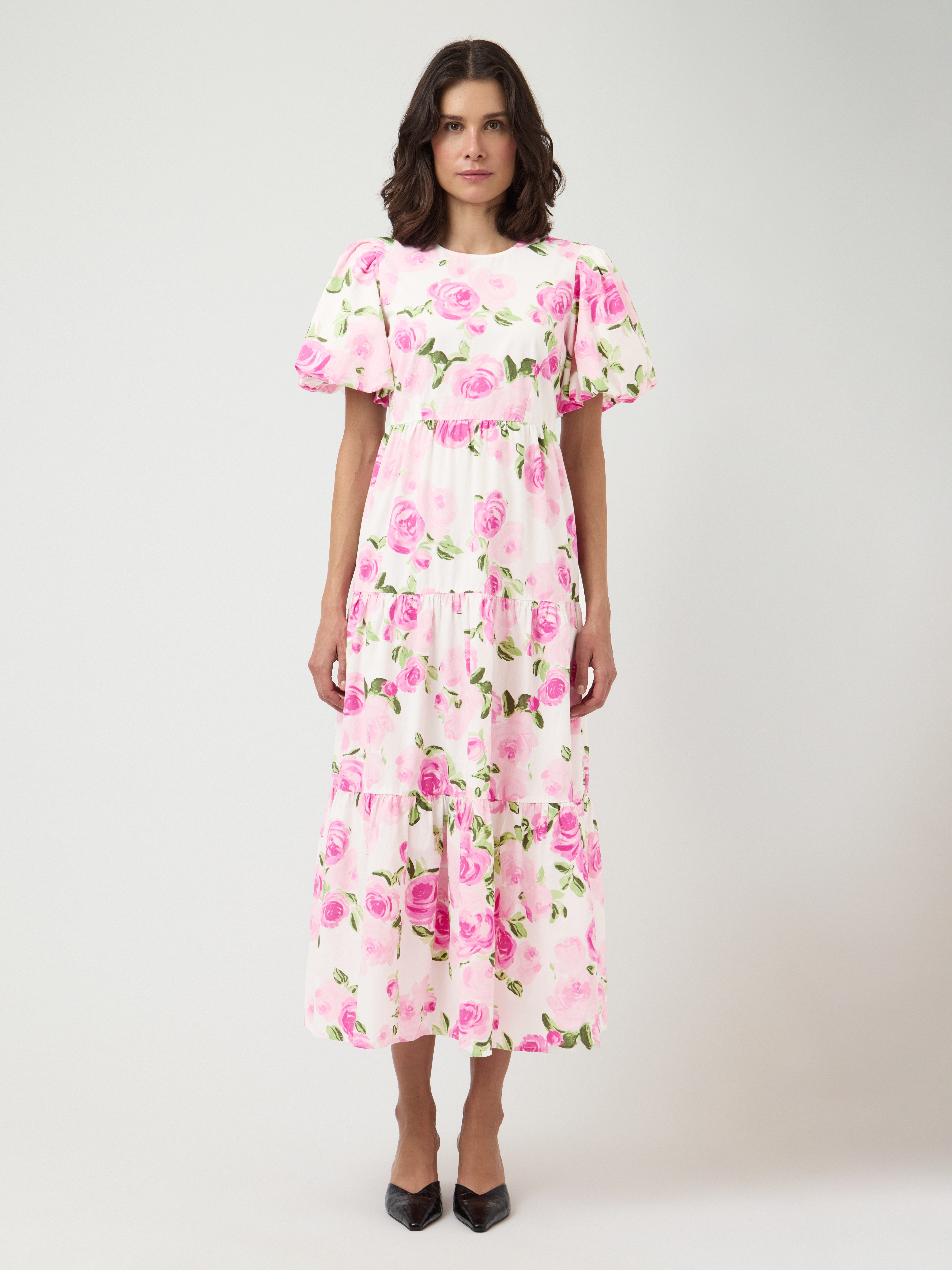Y.A.S Midikleid YASCOLEA SS ANKLE DRESS S. NOOS Sommerkleid, Baumwolle, knöchellang