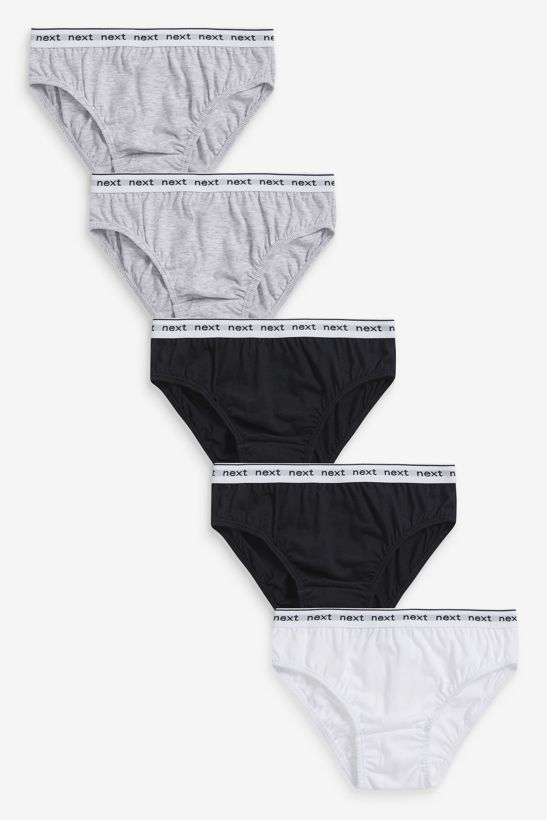 Slip 5er-Pack (5-St) Unterhosen im Next Monochrome