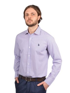 U.S. Polo Assn Langarmhemd Hemd Popline Langarmhemd Button Down Shirt (1-tlg)