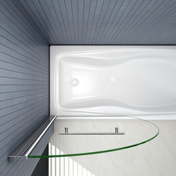 duschspa Badewannenaufsatz 8mm Badewannenaufsatz einzigartige Duschwand auf der Badewanne, Einscheibensicherheitsglas, Sicherheitsglas, (Set), Glas