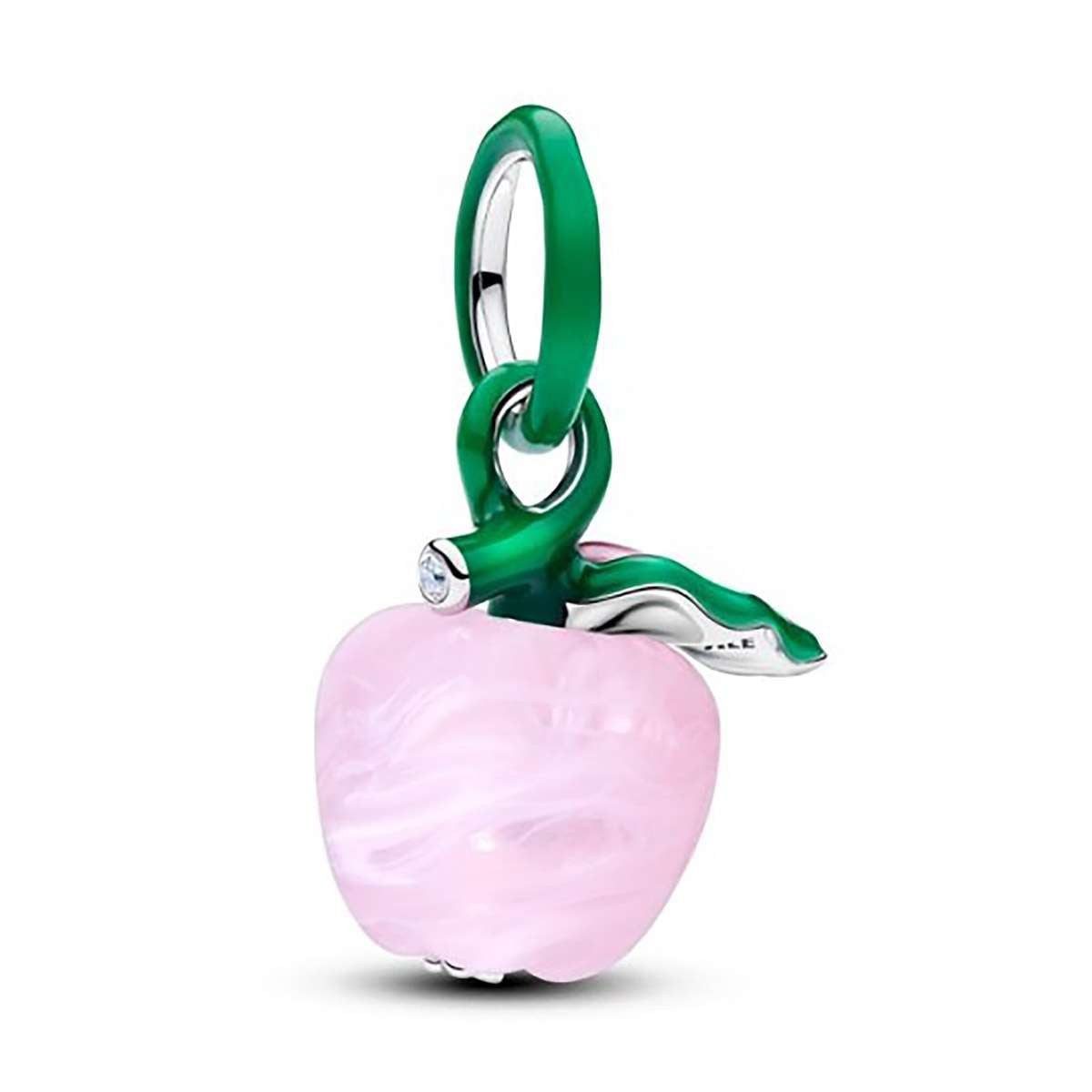 Pandora Bead 794485C01, Anhänger Silber Murano Pinkfarbener Apfel