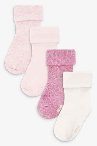 Next Kurzsocken Babysocken mit Umschlag, 4er-Pack (4-Paar)