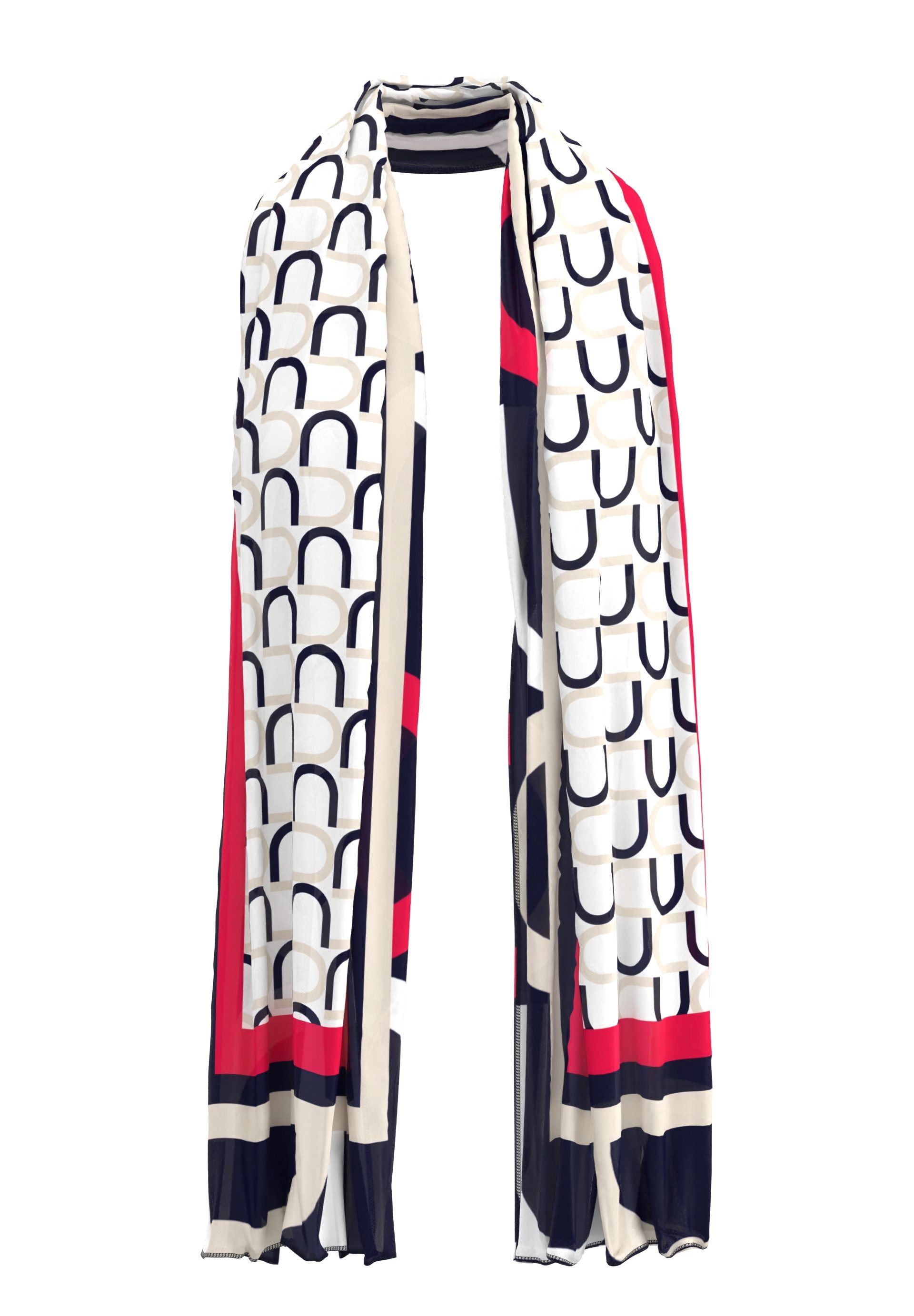 FRANK WALDER Halstuch mit grafischem Muster