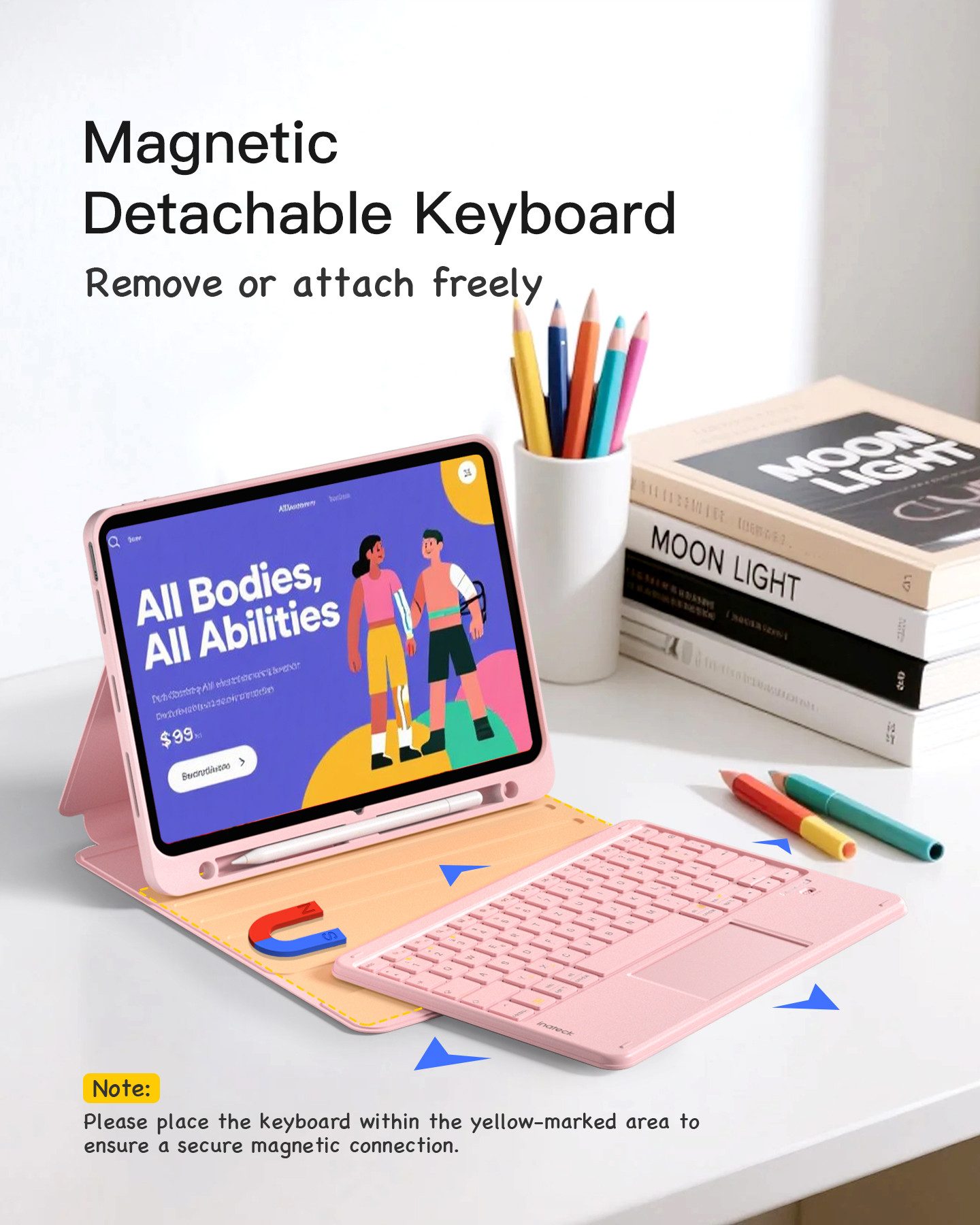 Inateck 10.9-11 Zoll iPad A16 11/10 Gen, Air M4/M3/M2, iPad Pro 4/3/2 iPad-Tastatur