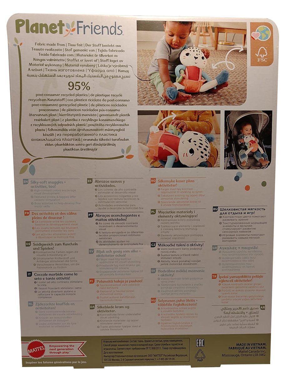 Fisher Price Plüschfigur Fisher Price Planet Friends - Schneeleopard - Plüschspielzeug, Kinder
