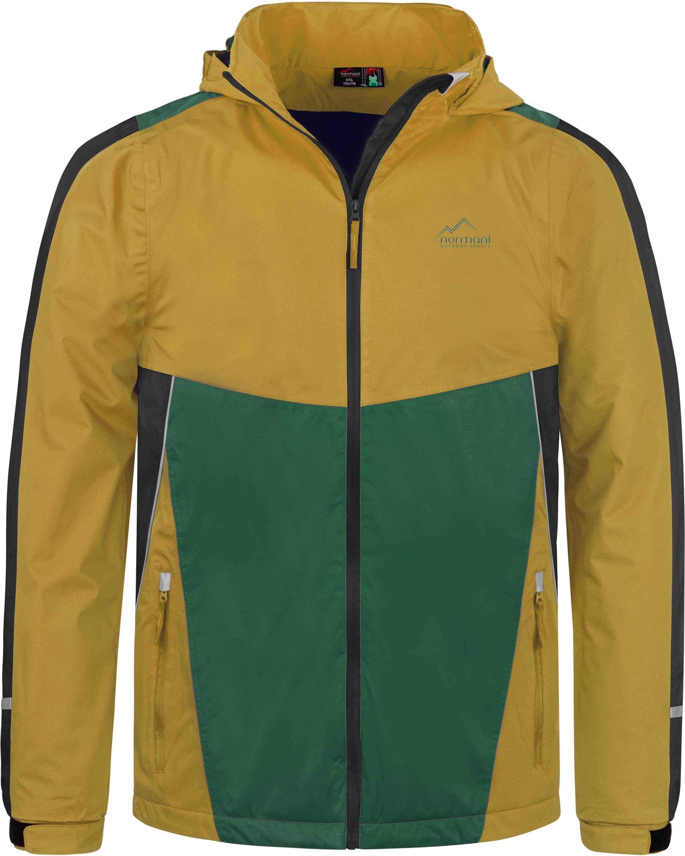 normani Regenjacke Kinder Regenjacke Puyallup Wasserdichte Sommerjacke, ungefütterte Outdoorjacke mit Reflektoren