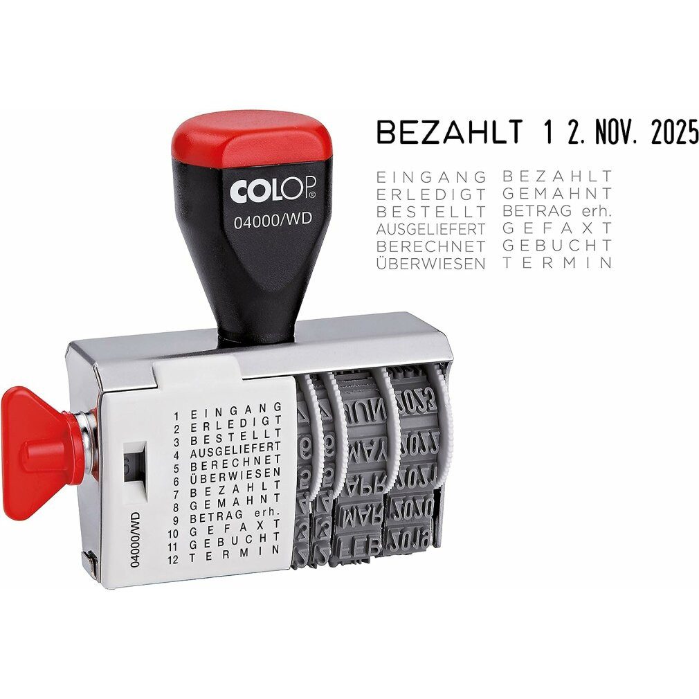 COLOP Stempel Datumstempel mit Text 04000/WD