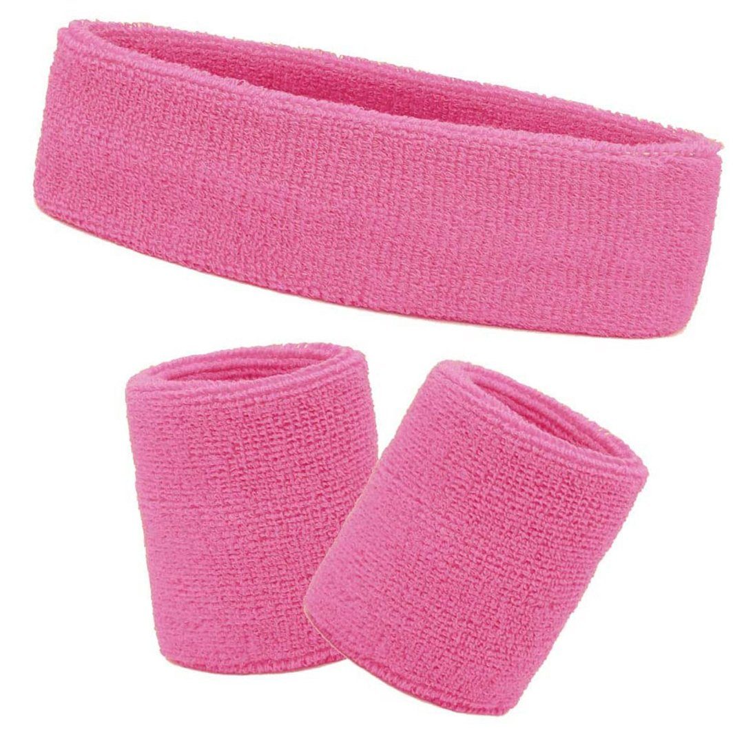Fussox Schweißband Set Stirnband Sport Handgelenk und Kopf Schweissband Baumwolle Schweißbänder 