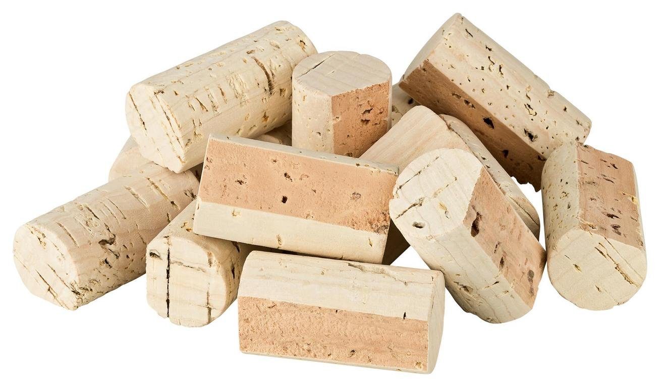 Kork-Deko.de Kork Kork 100er-Pack neue Korken - vorgeschnitten zum Basteln