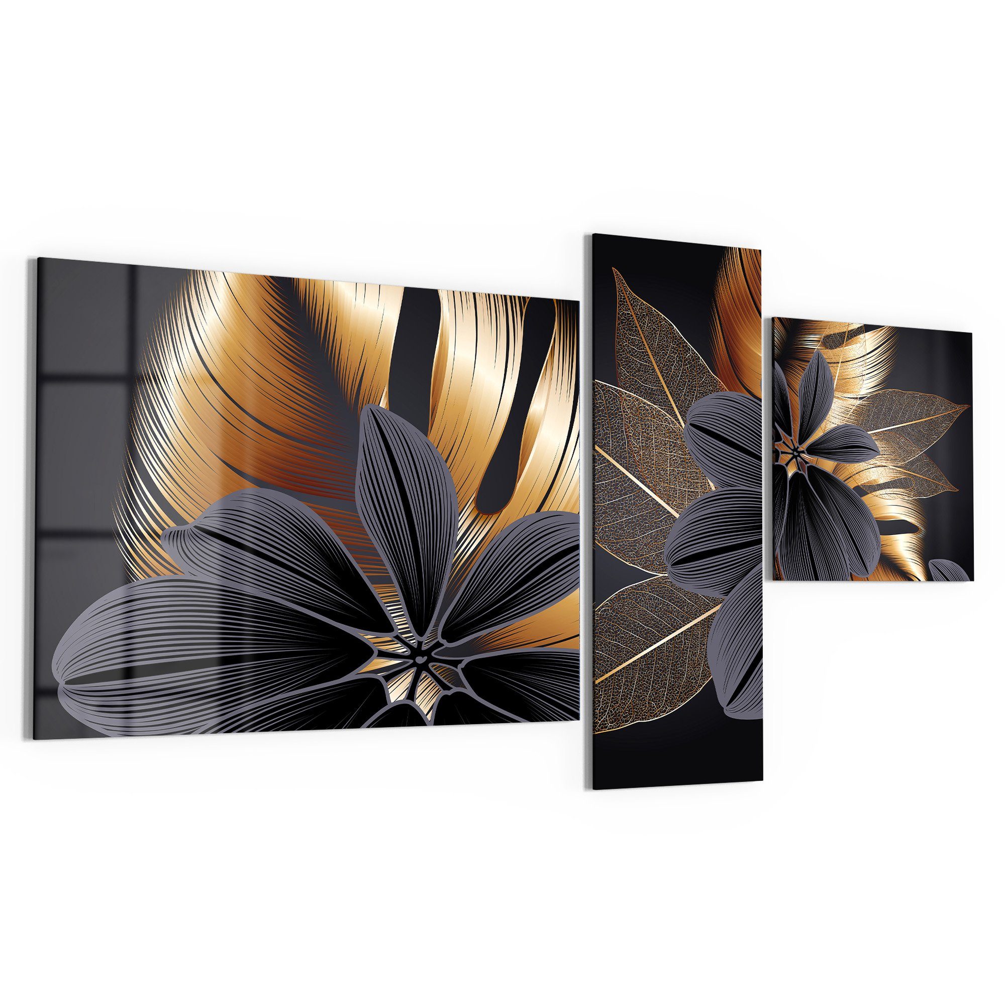 DEQORI Glasbild 'Attraktives Blumendesign', 'Attraktives Blumendesign', günstig online kaufen