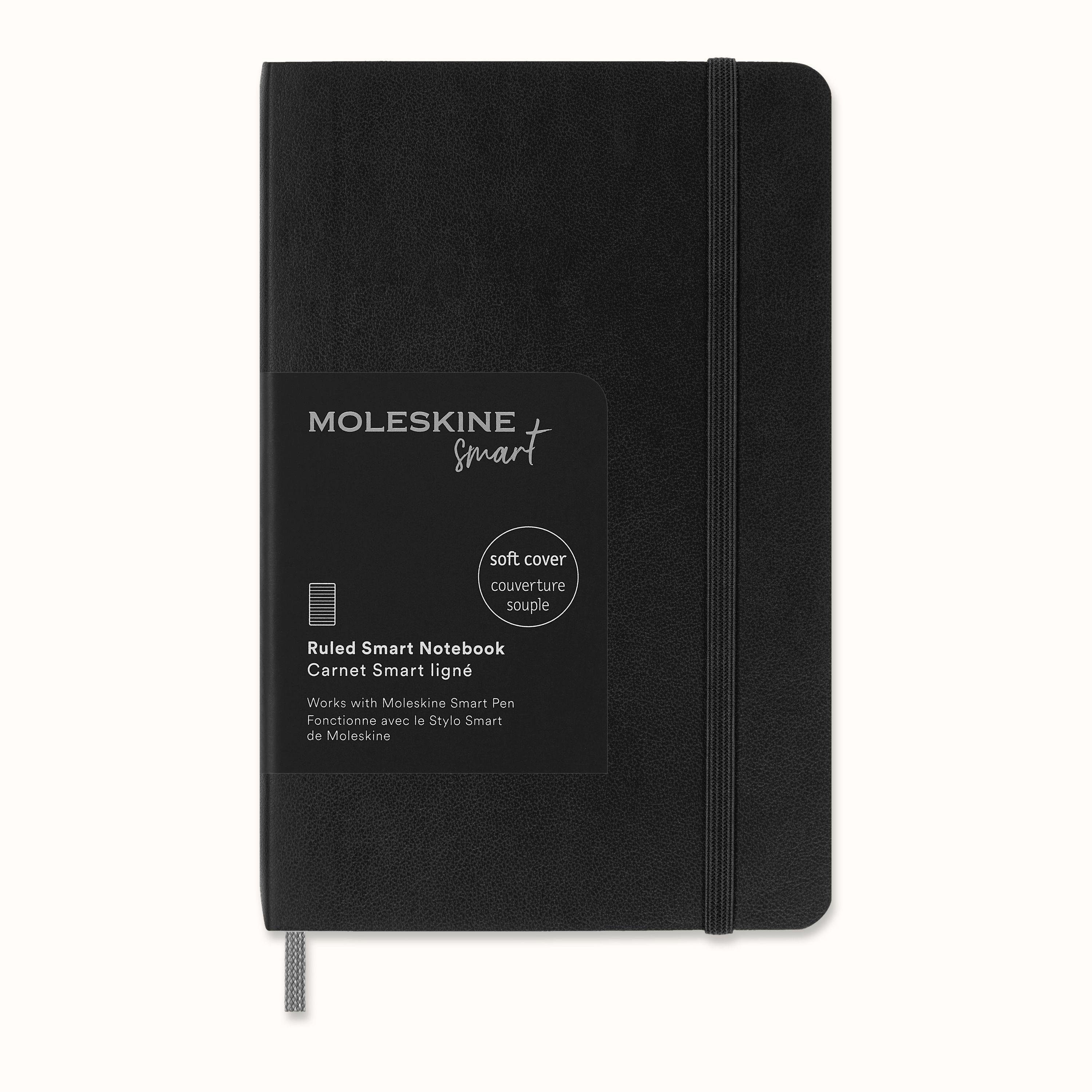 MOLESKINE Notizbuch Moleskine Smart Notizbücher, Pocket/A6, Schwarz | Notizbücher