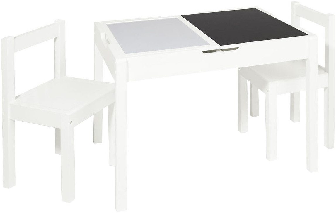 Pinolino® Tischplatte Tischplatten-Set mit Magnettafel und Tafellack (Set, 2 St), für Kindersitzgruppe Linnea, weiß