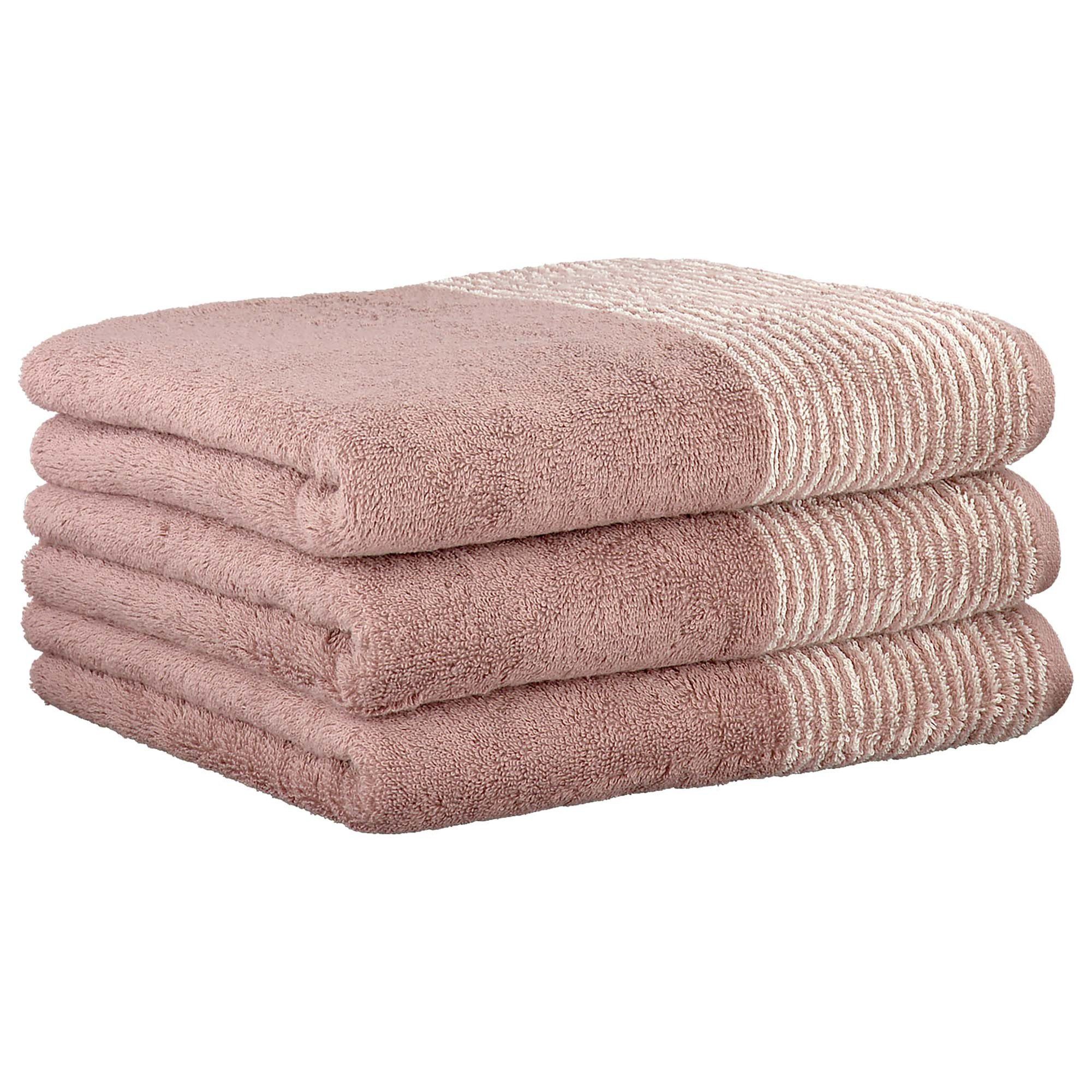 Cawö Gästehandtücher Unisex Gästetuch 3er Pack Baumwolle, Frottier (Packung, 3-St)