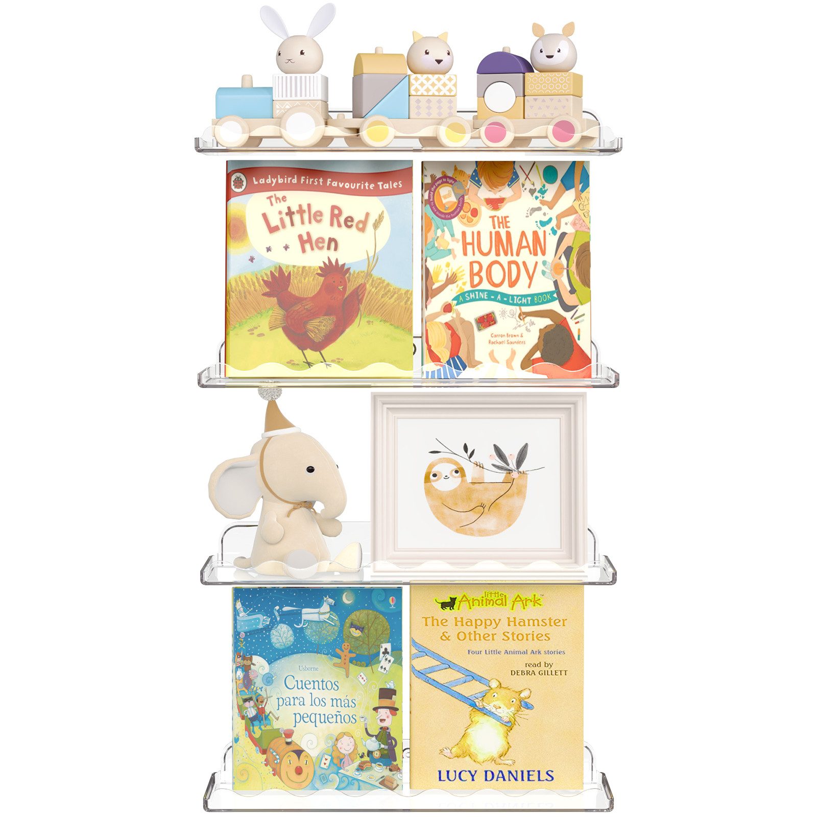 Lifewit Wandregal Kunststoff Kinder Bücherregal, 38 günstig online kaufen