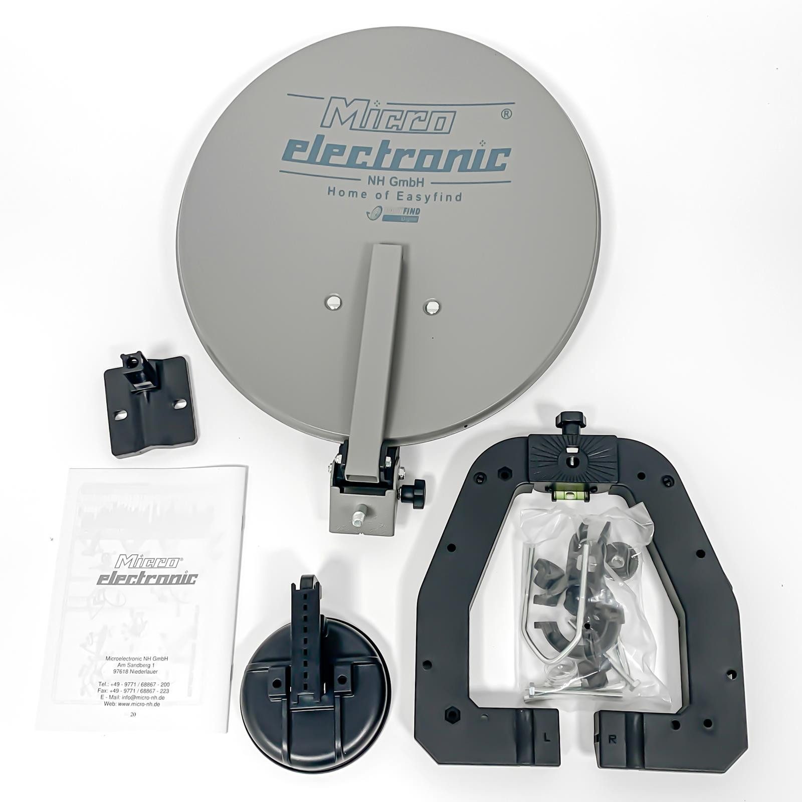 HB-DIGITAL Sat Anlage CS40 für Camping im Koffer Camping Sat-Anlage, SAT Anlage für Camping und mobilen Einsatz geeignet