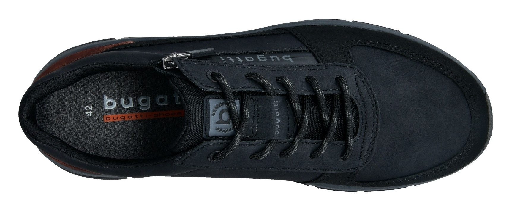 bugatti Sneaker Schnürschuh, Halbschuh, Freizeitschuh mit Profilsohle