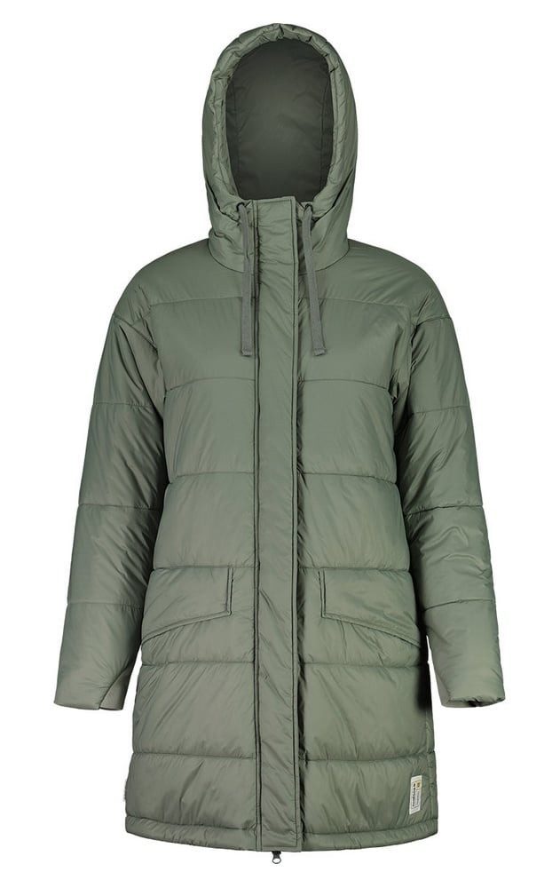 Maloja Wintermantel FossanM Urban Puffer Coat (PrimaLoft® BIO133, winddicht) grün Damen