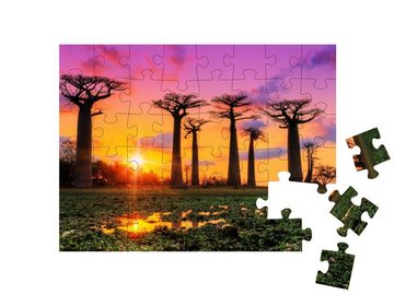 puzzleYOU Puzzle Allee der Baobabs, Madagaskar, 48 Puzzleteile, puzzleYOU-Kollektionen Madagaskar