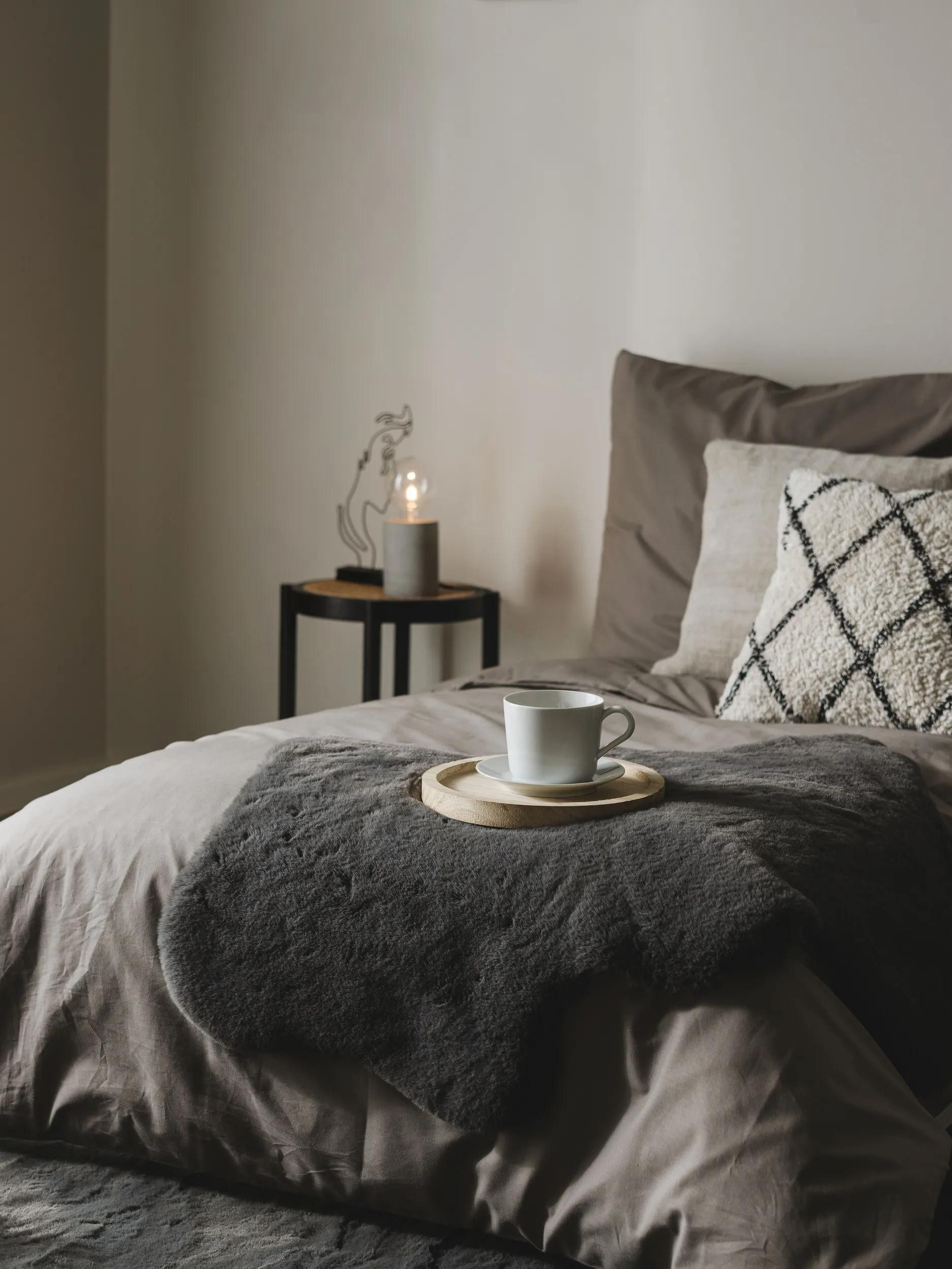 benuta Fellteppich Dave, Sonderform, Höhe: 21 mm, Teppich Wohnzimmer, Schlafzimmer, Esszimmer, Flur, Kunstfaser, Cozy