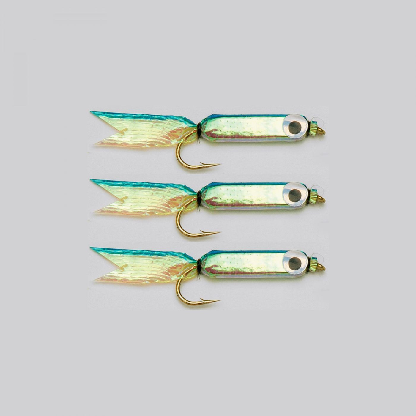 Kunstköder Silver Minnow Lure hellblau 3 Stück 4,5cm Forellenköder
