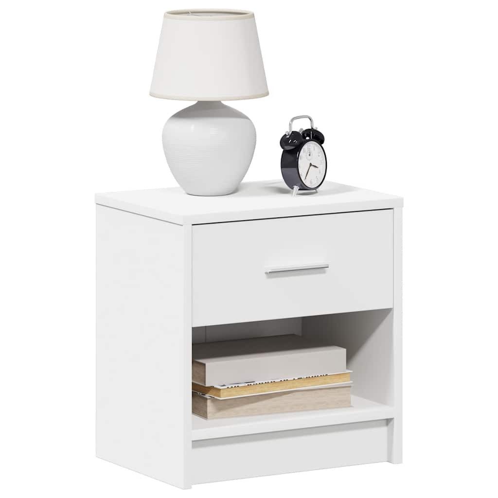 vidaXL Nachttisch Nachttische 2 Stk. mit Schublade Weiß 39x28x41 cm (2-St) günstig online kaufen