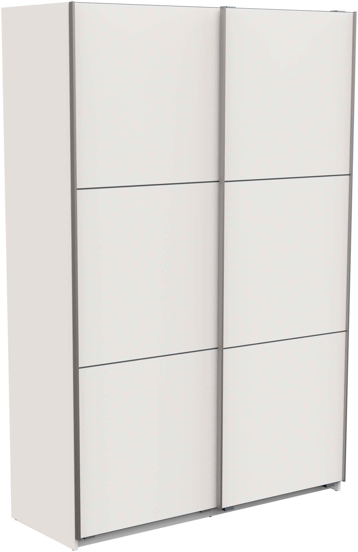Demeyere GROUP Schiebetürenschrank Alhambra (B/H/T ca. 148/224/60cm) viel Stauraum, 2 Kleiderstangen aus Stahl, viele Ablageflächen