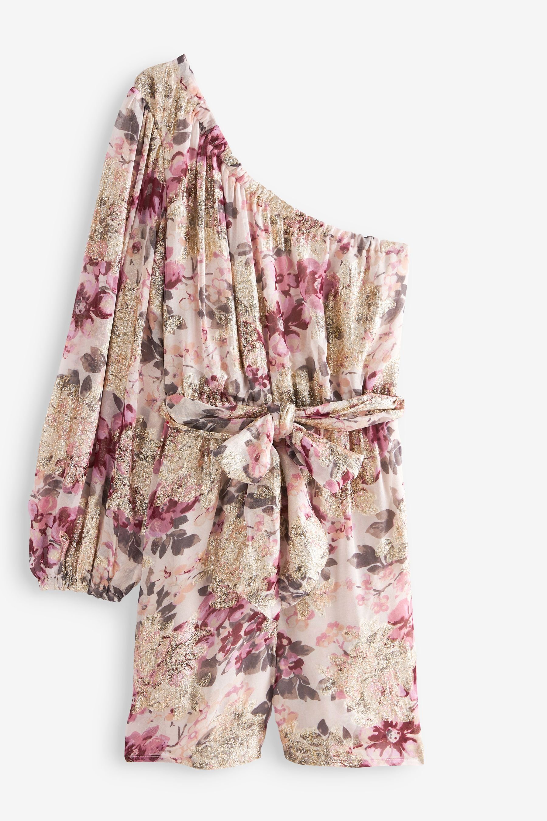 Next Playsuit One Shoulder-Overall mit Bindegürtel (1-tlg)