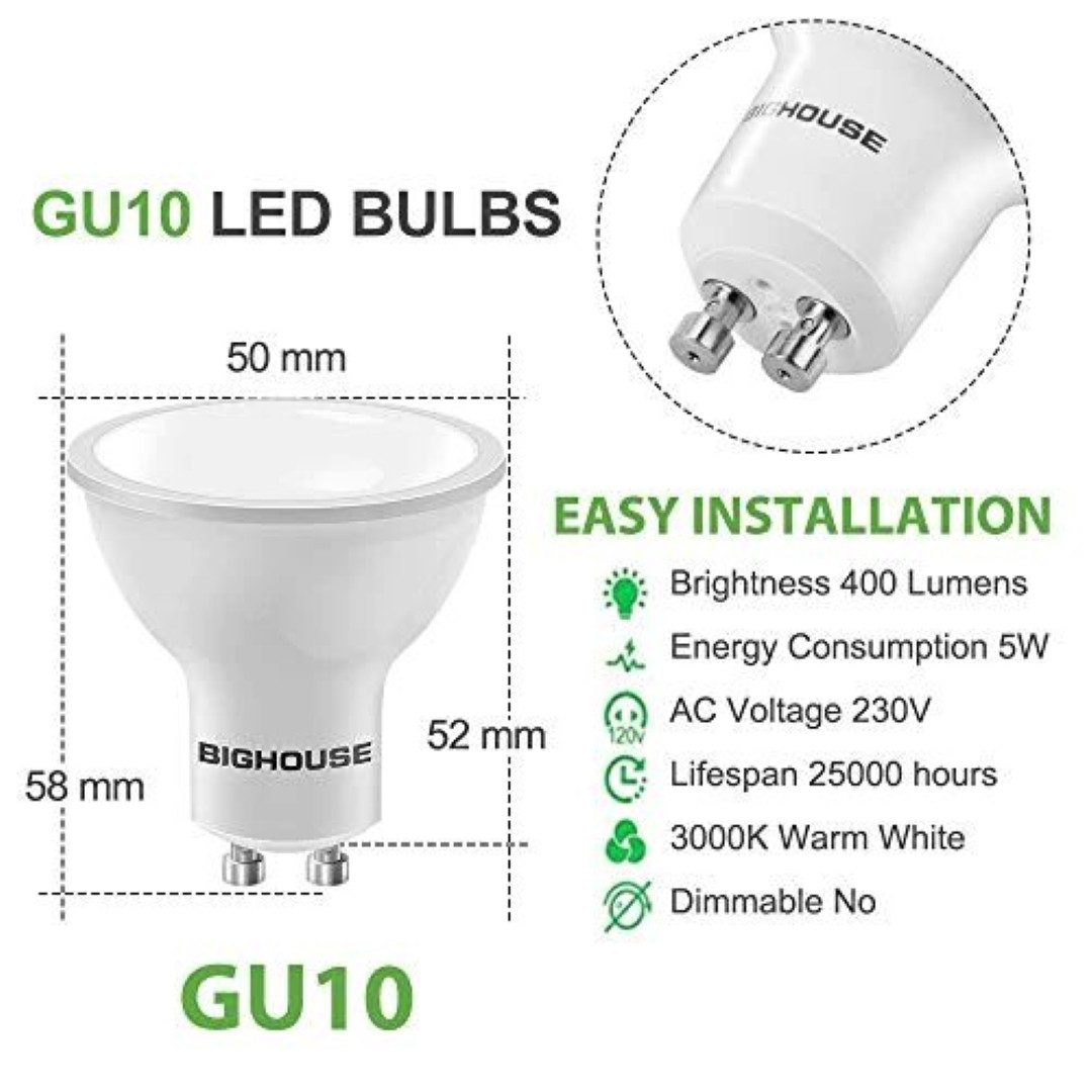 BIGHOUSE LED-Leuchtmittel GU10 LED Birnen - günstig online kaufen