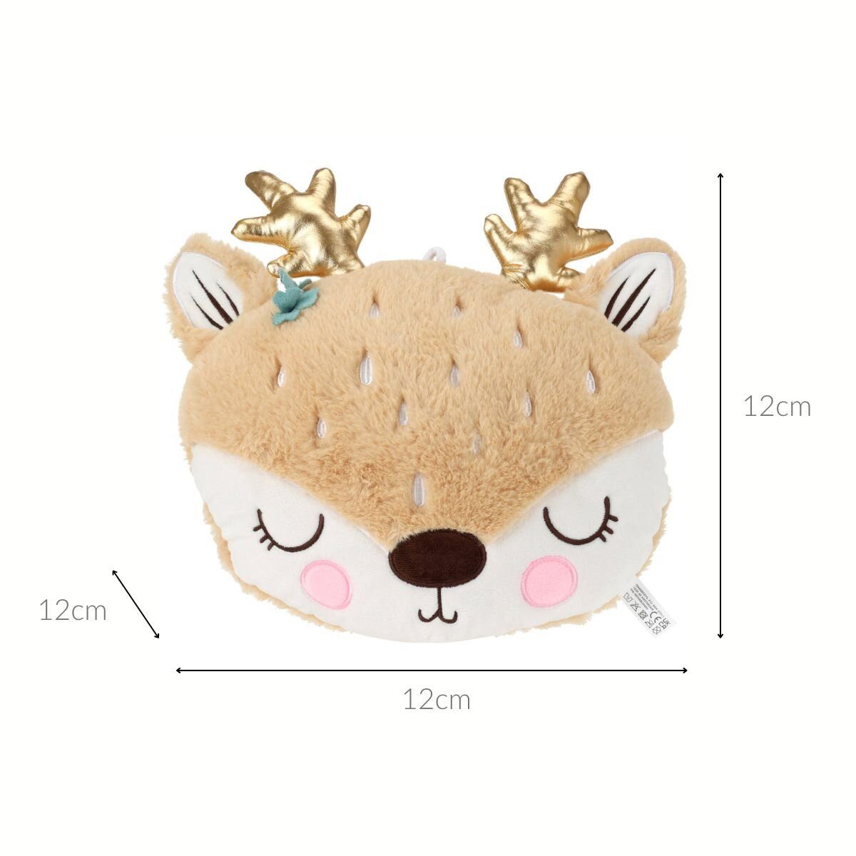 Home & styling collection Dekokissen Kuschelkissen Rentier, 28 x 25 x 10 cm