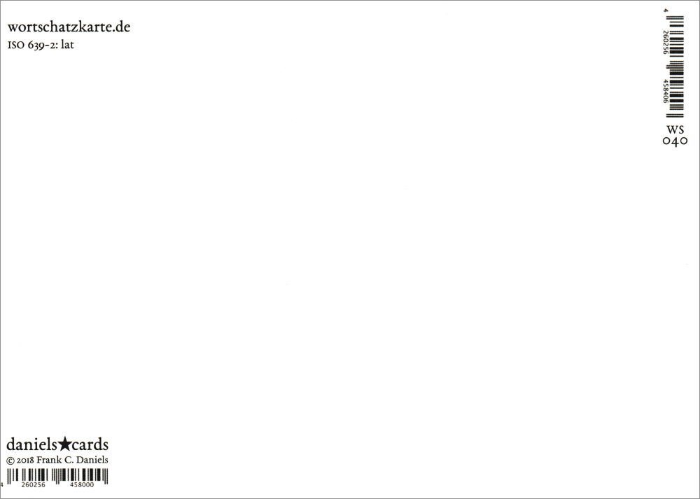 Thumbnail - Postkarte Wortschatz-Postkarte "Basorexie"