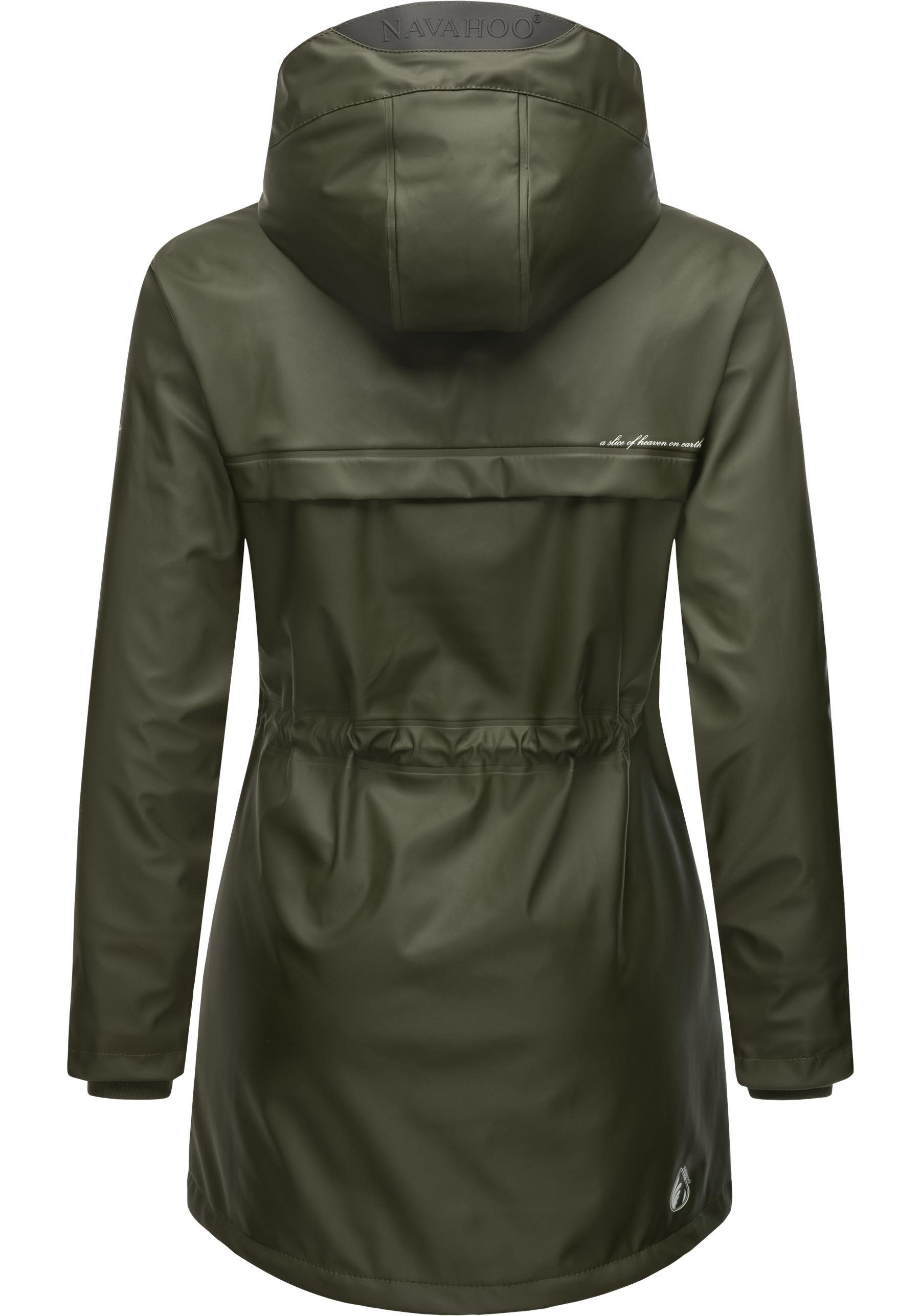 Navahoo Regenmantel Rainy Forest modischer Damen Outdoor Regenparka