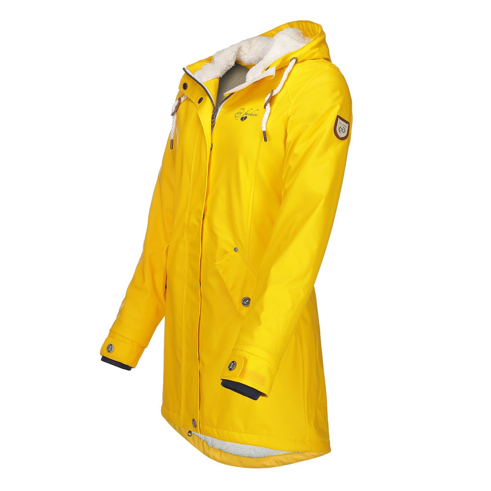 Dry Fashion Regenmantel Damen Regenjacke Malmö Kapuze und Teddyfleece - win günstig online kaufen