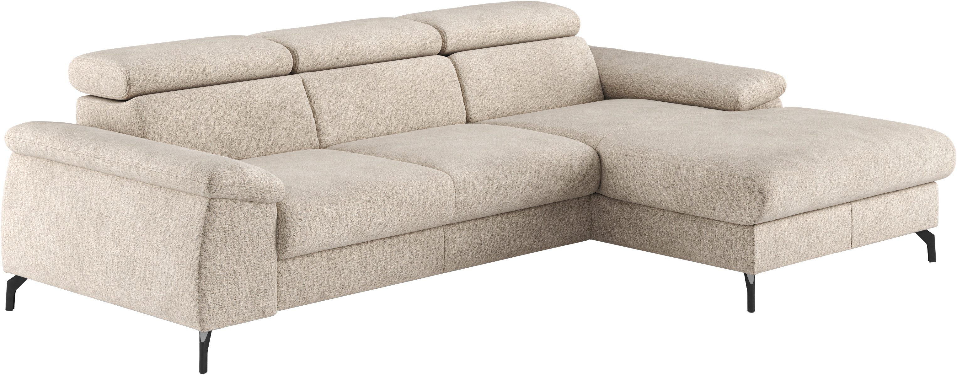COTTA Ecksofa "Kitty L-Form", mit Kopfteilverstellung, wahlweise mit Bettfu günstig online kaufen