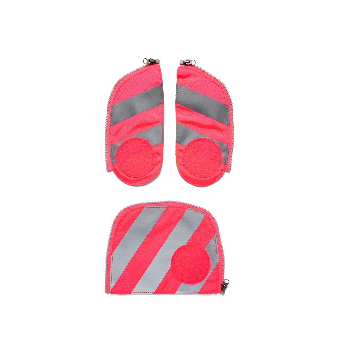 für Reflektorstreifen, ergobag Schulranzen 2019 Zip-Set Fluo mit alle Sicherheitsset Schultaschenmodelle Pink ab 001-511