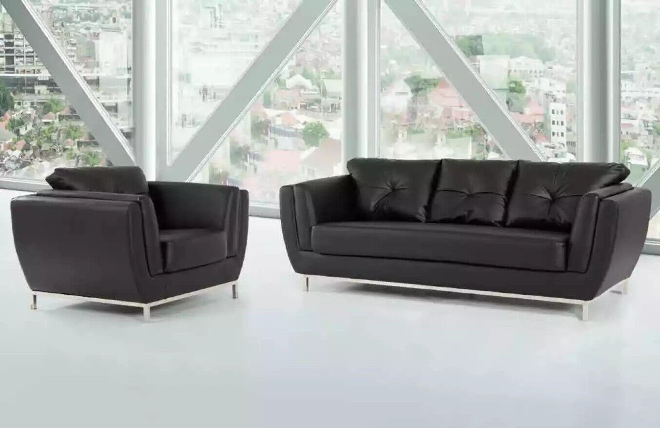JVmoebel Möbel Luxus Stoff Arbeitszimmer Schwarz Sessel Büro Polster Sessel Europe Neu Made In (Sessel),