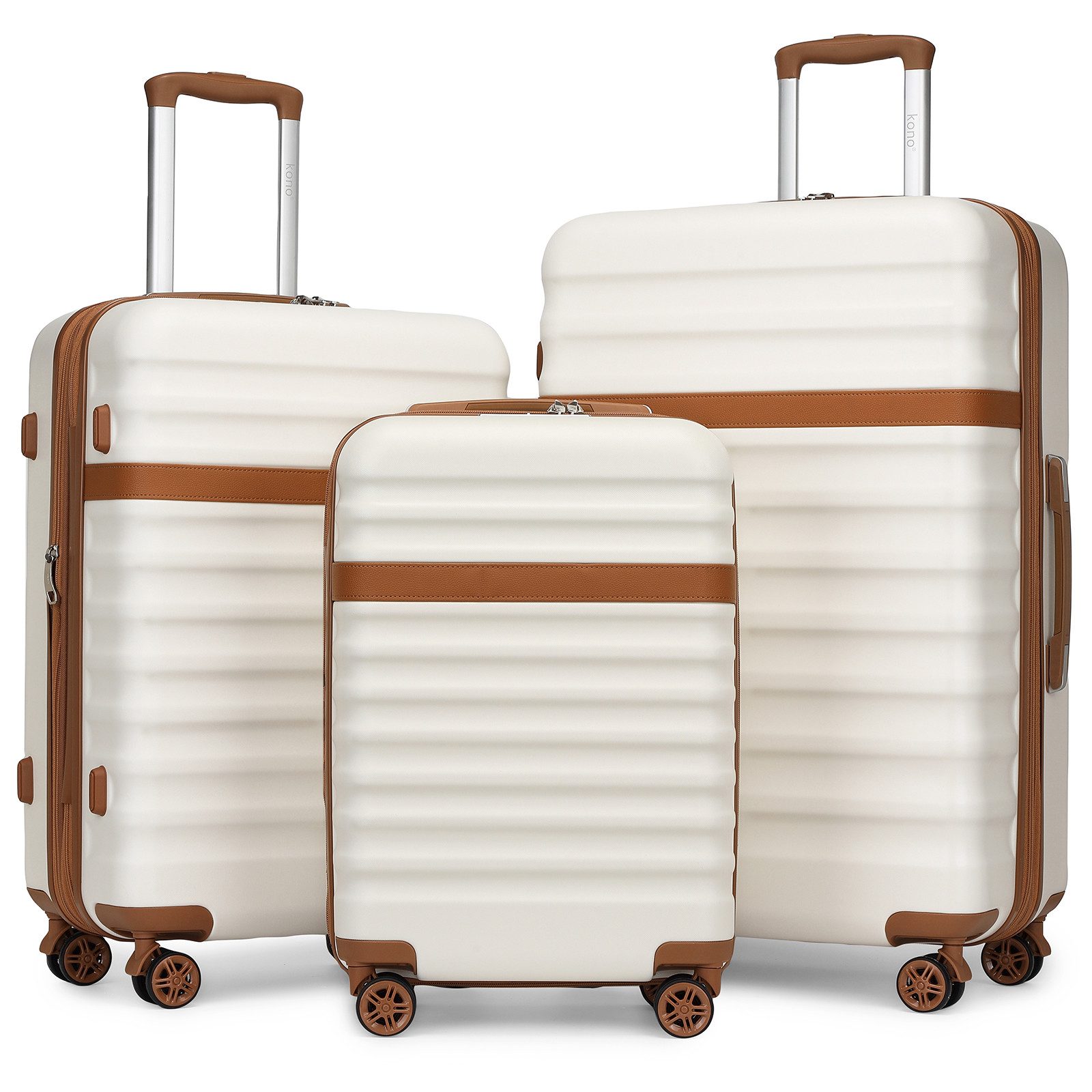 KONO Trolley Handgepäck Koffer Reisekoffer von ABS+PC Hartschalenkoffer