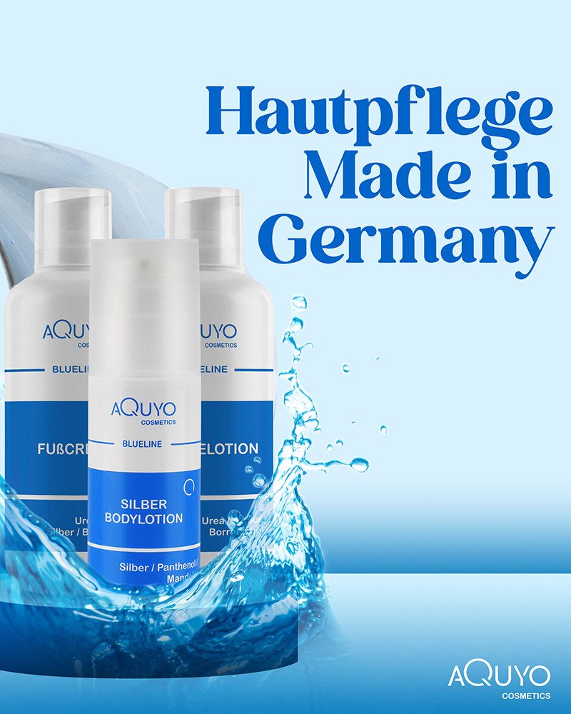 AQUYO Cosmetics Körpercreme Blueline Creme bei Ekzem, Psoriasis, Neurodermitis & Hautausschlag