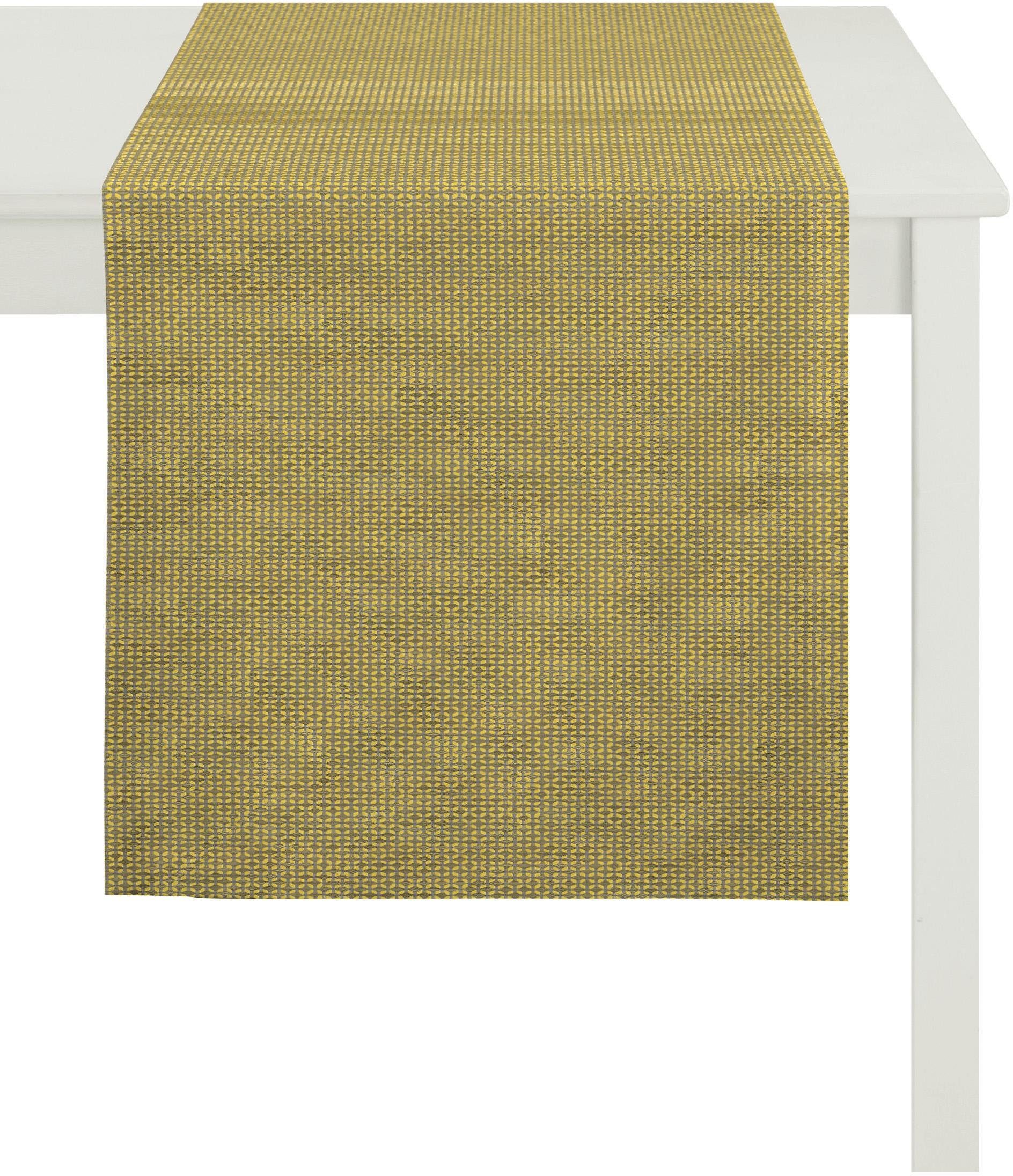 1104 Tischläufer Style, gelb APELT Jacquard Loft (1-tlg)