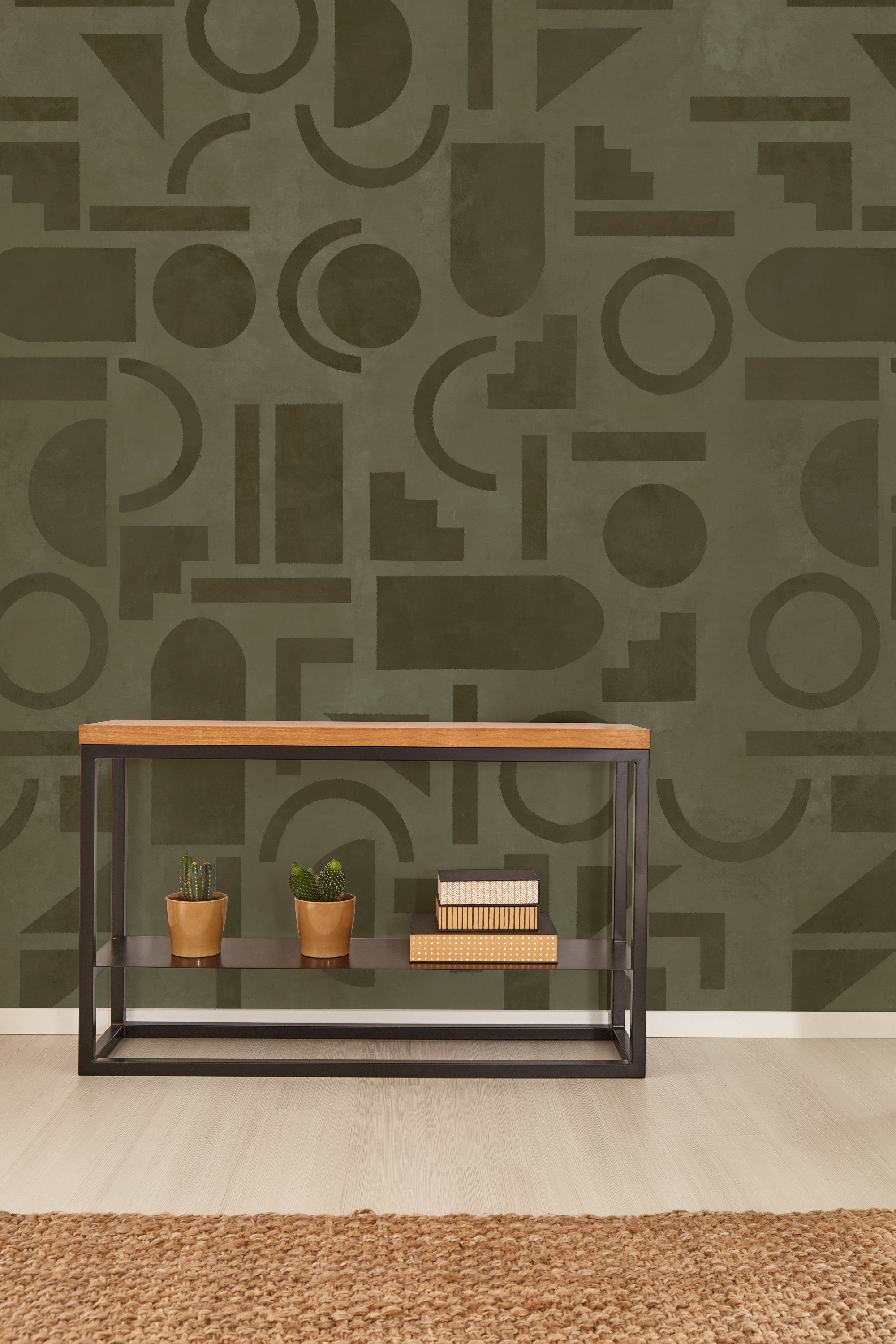 LOOKS by Wolfgang Joop Fototapete Geo Green, texturiert, 3D-Optik, (1 St), 200x270cm