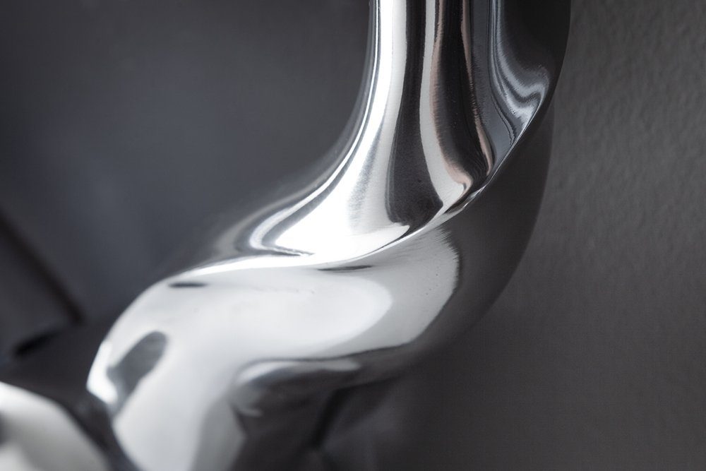 riess-ambiente Wanddekoobjekt STYLE ROCKS 53cm silber, Wohn-Accessoire · poliert · im Modern Design · aus Aluminium