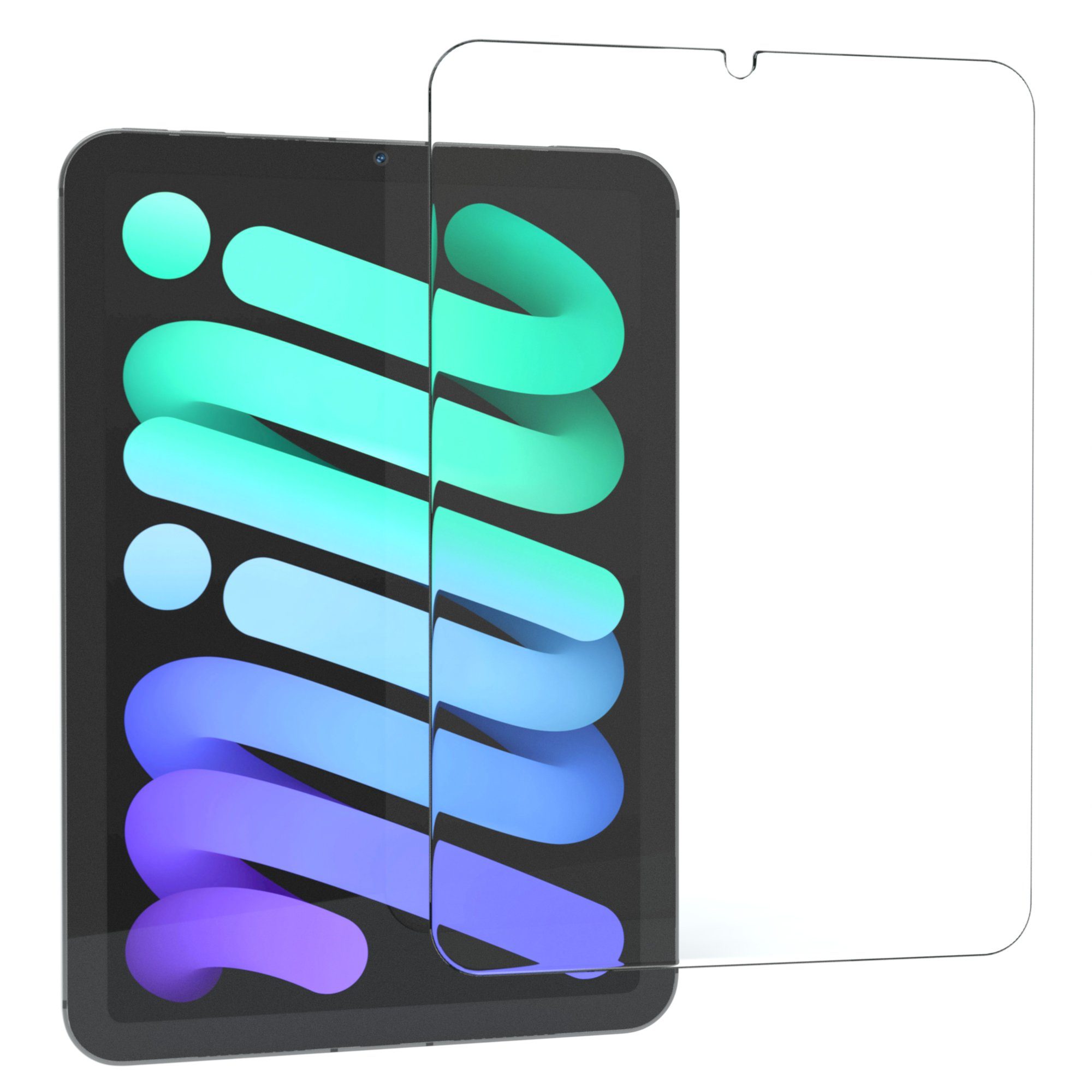 EAZY CASE Schutzfolie Apple iPad Glasfolie, 8,3 Zoll Panzerglas Displayfolie Tabletschutz Glasfolie Kratzschutz