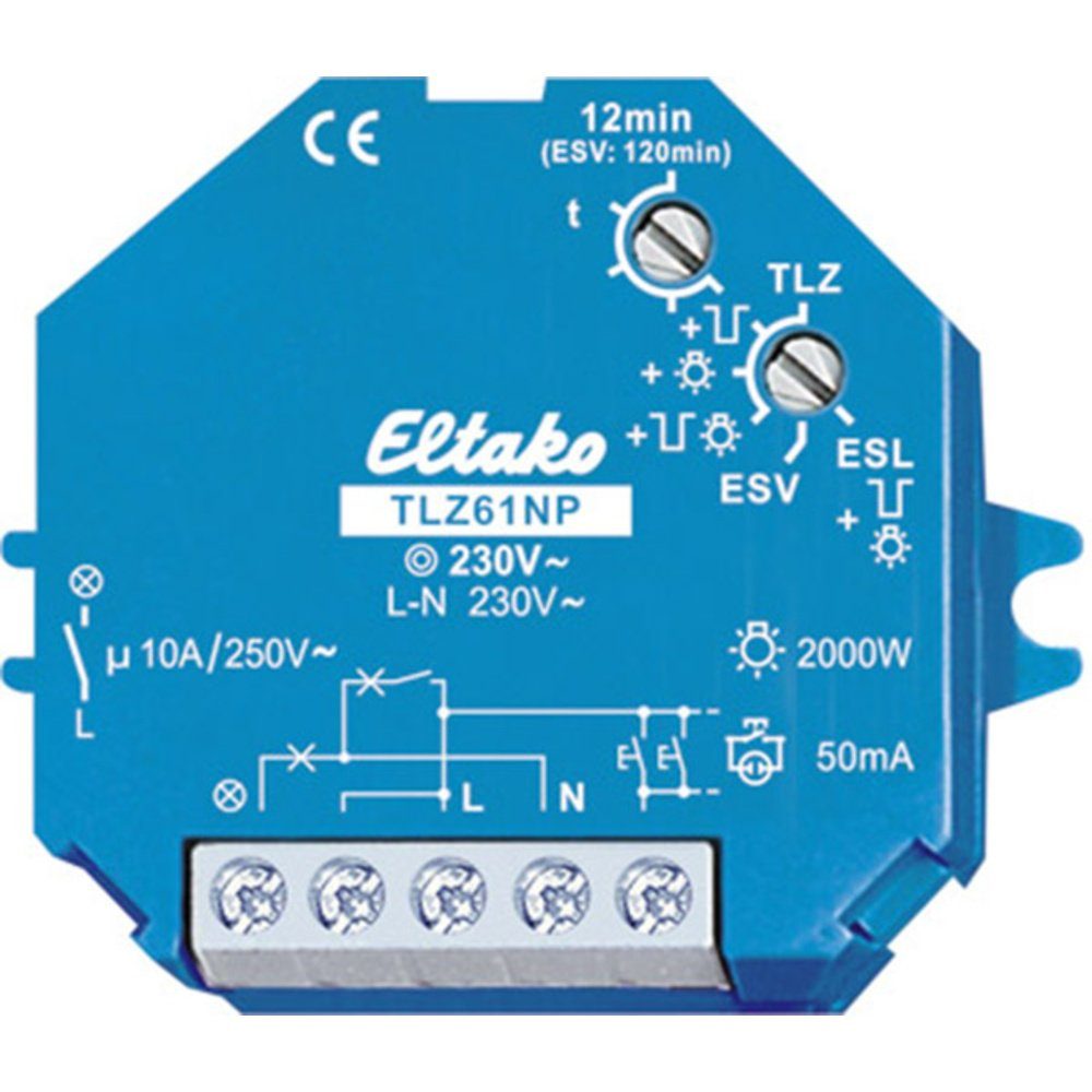 Eltako Lichtschalter Eltako 61100102 Treppenlichtzeitschalter Einbau 230 V/AC