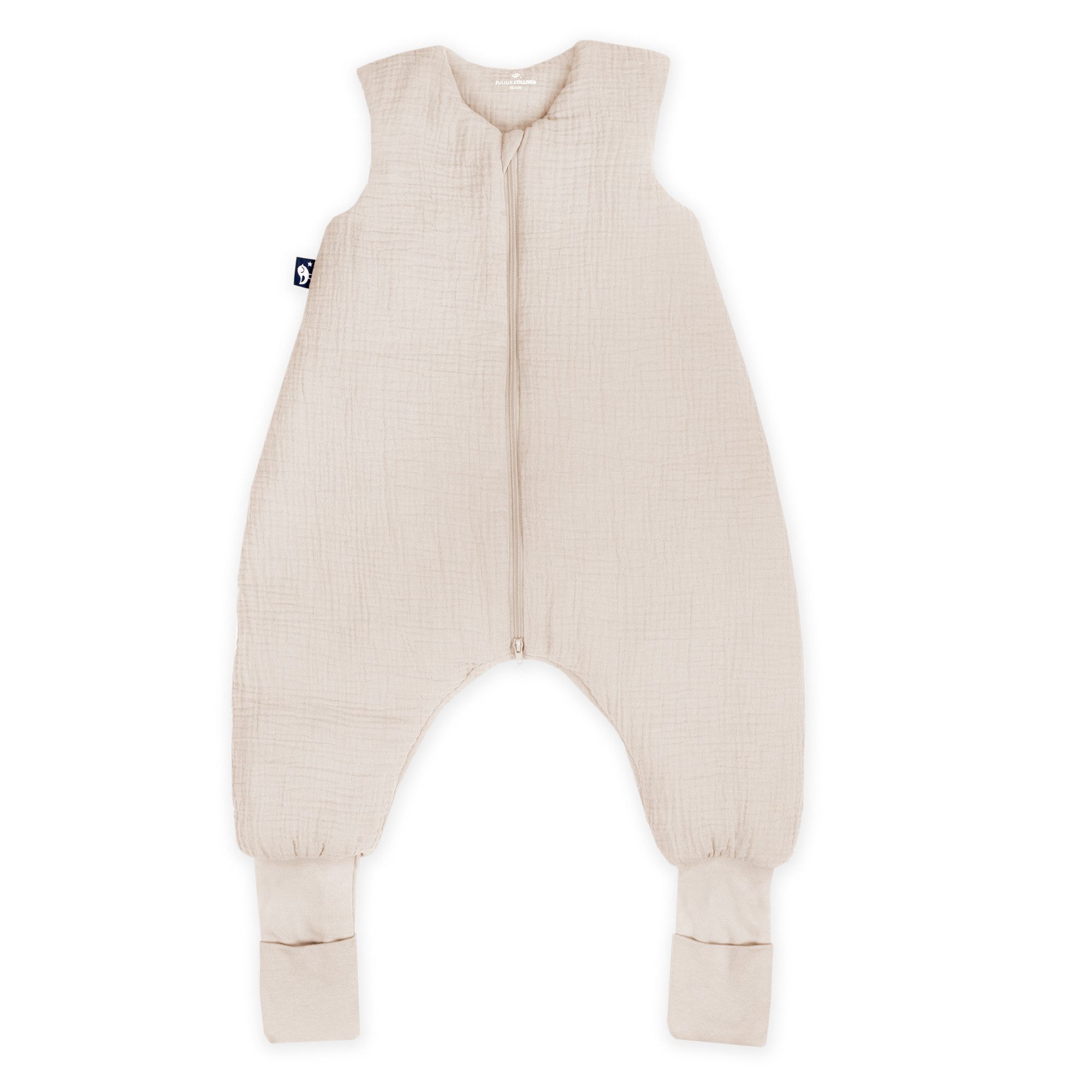 Julius Zöllner Babyschlafsack Player Musselin, mit umstülpbaren Anti-Rutsch-Socken