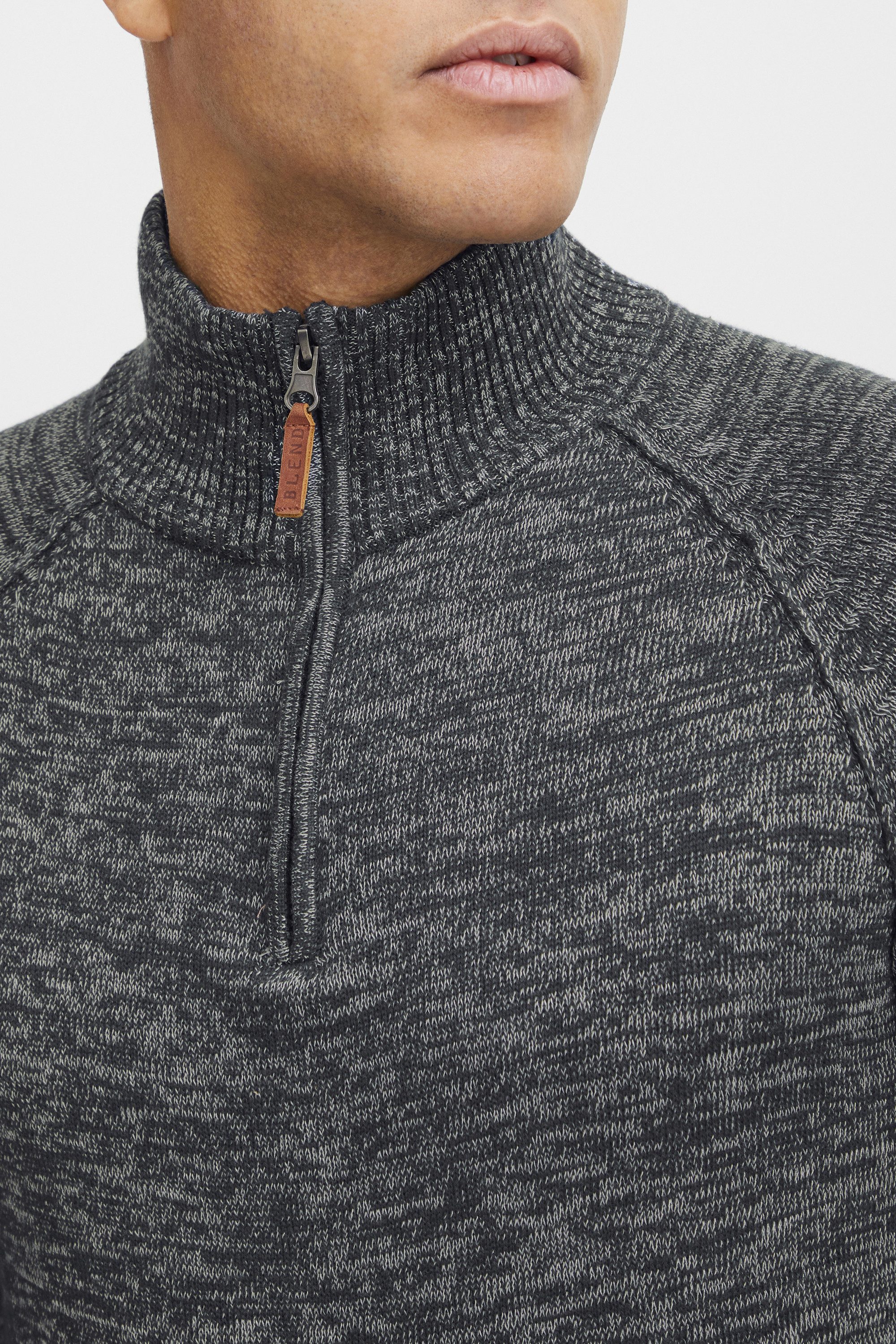 Blend Troyer BHDanovan Strickpullover in MeLange-Optik