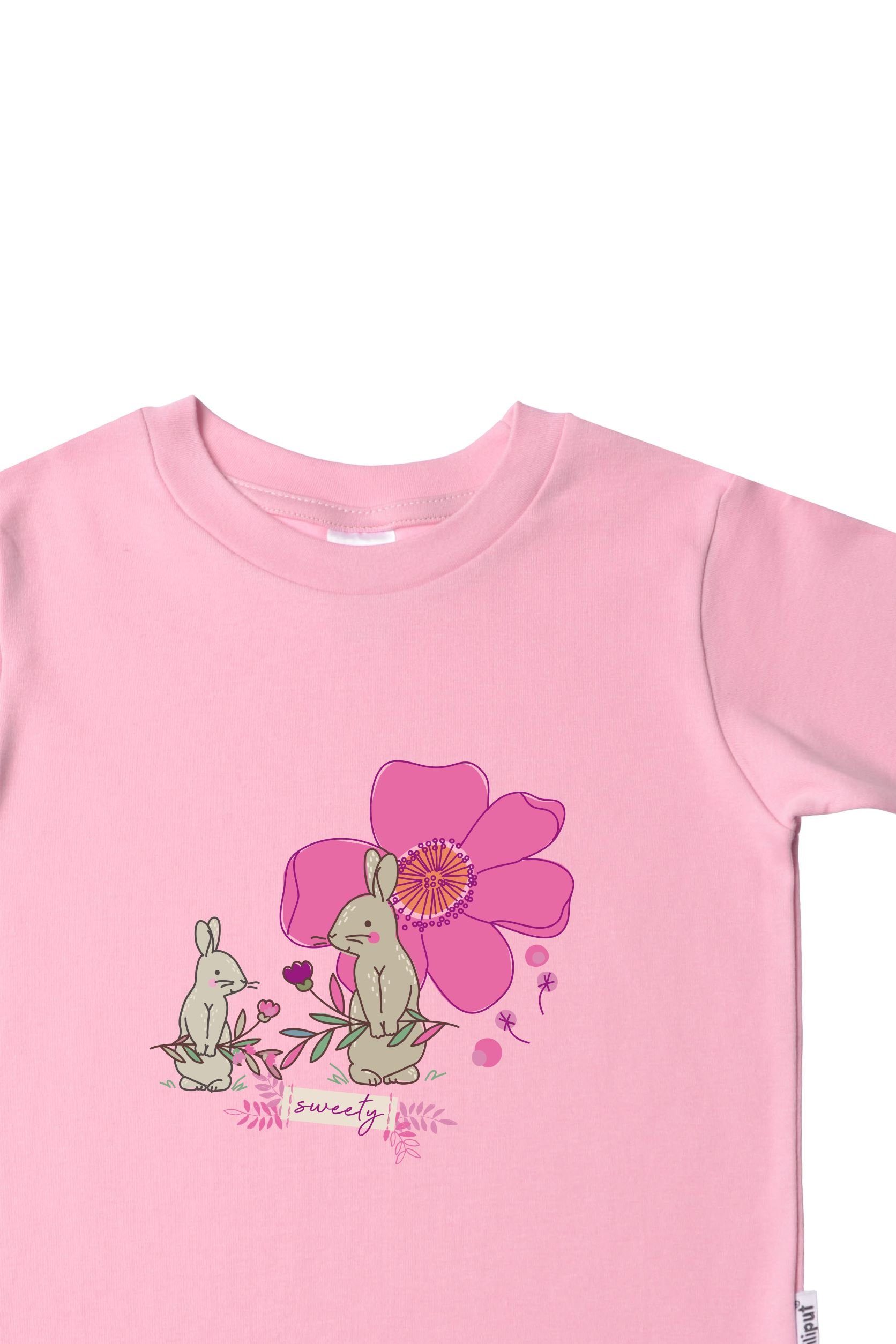 Liliput Hase mit T-Shirt niedlichem Frontprint