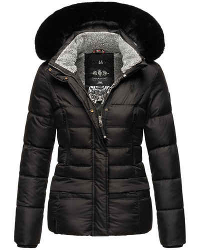 Marikoo Winterjacke Loveleen mit Teddyfell und Kapuze