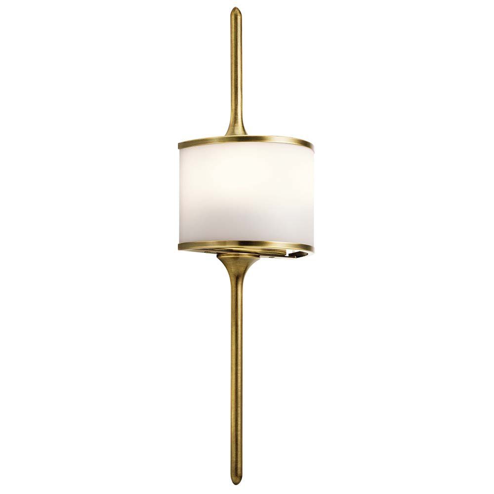 Elstead LIGHTING LED Wandleuchte, Leuchtmittel inklusive, Warmweiß, Wandlampe Wandleuchte Flurlampe LED Glas Badezimmerleuchte IP44